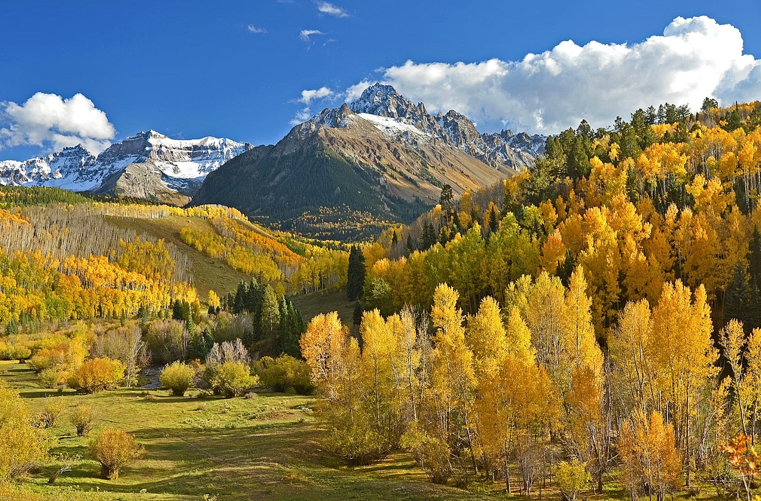 Colorful autumn landscape in Colorado